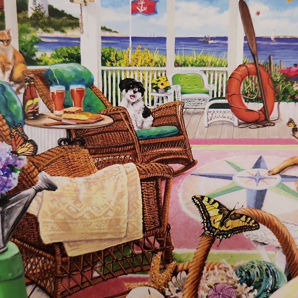 2/$20 WHITE MOUNTAIN PUZZLES 1000 pc I LOVE COLORADO & WISCONSIN Collage Girard - Picture 10 of 10